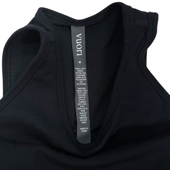 VUORI Womens Medium Pose Plyo Ribbed Black Tank - Picture 8 of 8